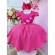 Vestido Infantil Pink C/ Glitter e Aplique de Borboletas - Pink
