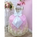 Vestido Infantil Branco Com Rosa e Renda Realeza Damas