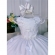 Vestido Infantil Branco C/ Renda e Aplique de Borboletas