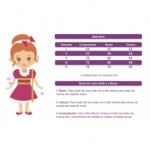 Vestido Infantil Casa da Barbie Rosa C/ Cinto de Pérolas - Rosa Claro
