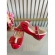 Sapatinho Vermelho Verniz Aplique de Lacinho Strass Glitter