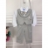 Conjunto Social Calça Camisa Colete Gravata Susp. Cinza PMG