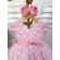 Vestido Infantil Rosa C/ Bolinhas Minnie C/ Aplique de Laço