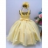 Vestido Infantil Amarelo Bolinhas Aplique Festa Strass Luxo