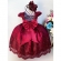 Vestido Infantil Marsala C/ Renda Realeza e Cinto de Pérolas