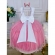 Vestido Infantil Princesa Barbie Com Laço e Glitter