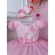 Vestido Infantil Rosa Aplique de Borboletas C/ Glitter
