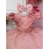 Vestido Infantil Rose Com Renda Cinto Pérolas e Laço - Rose