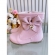 Botinha Infantil Rosa Laço e Pinjente Com Zíper Super Luxo
