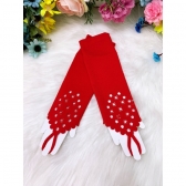 Luva Infantil Luxo Várias Cores de Tamanho Único - Vermelho