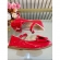 Sapatinho Vermelho Verniz Luxo Com Lacinho e Strass - Vermelho