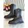 Bota infantil Boiadeira Texana Preto Com Zíper Luxo