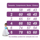 Vestido Infantil Pink C/ Cinto de Pérolas e Busto Damas