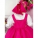 Vestido Infantil Pink Jardineira Jardim das Borboletas