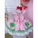 Vestido Infantil Rosa Jardim Encantado C/ Cinto de Pérolas - Rosa Claro