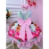 Vestido Infantil Moana Baby Colorido Com Cinto de Pérolas