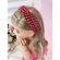 Tiara Infantil de Pérolas Marsala Larga Luxo