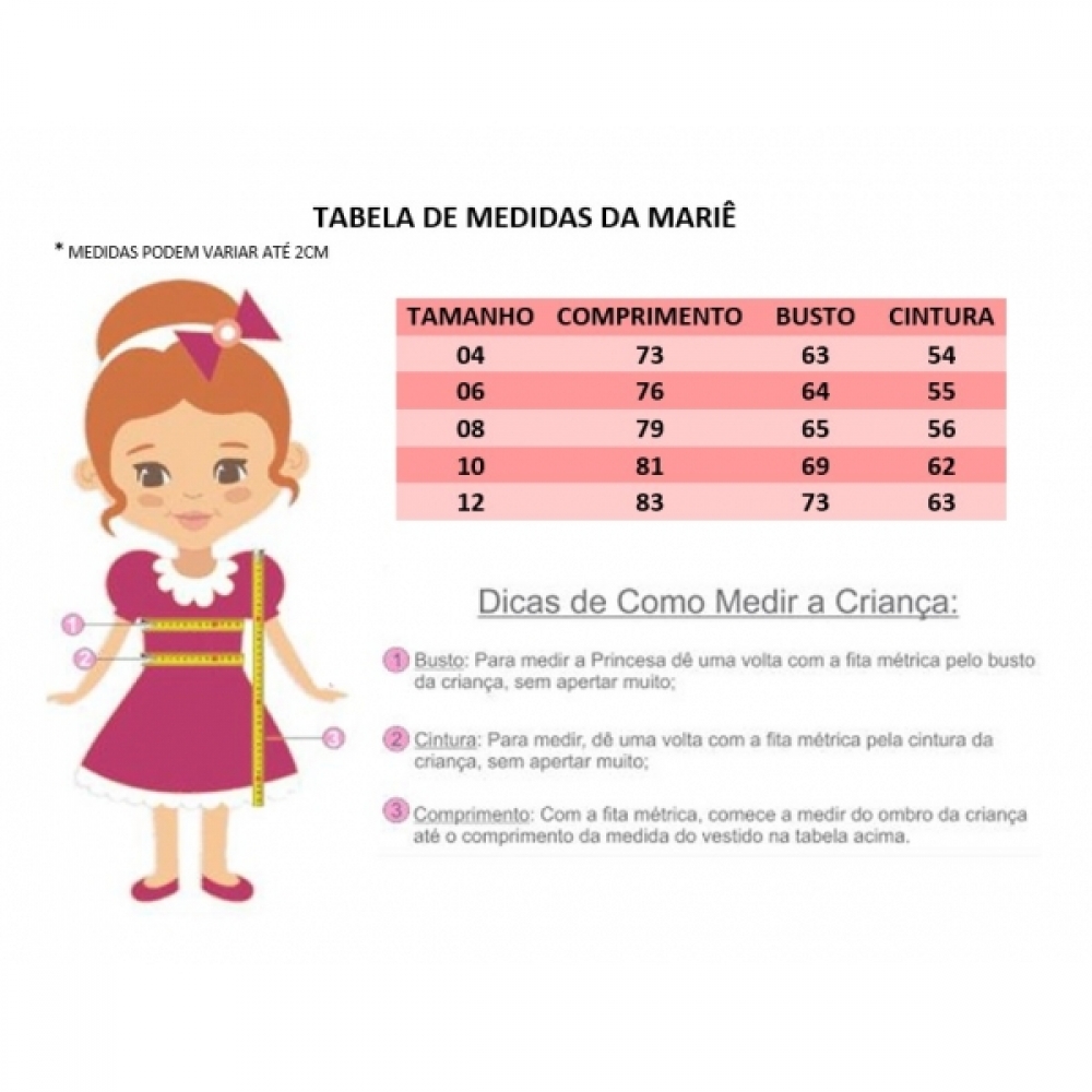 Vestido Infantil Branco C/ Renda e Broche de Flor e Pérola