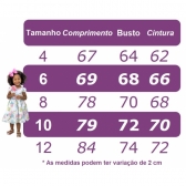 Vestido Infantil Branco Luxo Com Pérolas Festas Daminhas