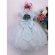 Vestido Infantil Verde C/ Renda de Aplique Flores Borboletas