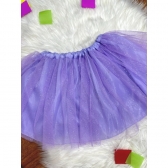 Saia de Tule Infantil Coloridos Com Glitter e Leds - Lilás