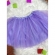 Saia de Tule Infantil Coloridos Com Glitter e Leds - Lilás