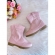 Bota infantil Boiadeira Texana Rosa Claro Com Zíper Luxo