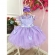 Vestido Infantil Jardim Encantado Lilás C/ Aplique Pérolas