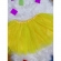 Saia de Tule Infantil Coloridos Com Glitter e Leds - Amarelo