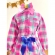 Conjunto Meninas Junino Camisa Rosa Com Mini Saia Xadrez