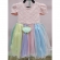 Vestido Infantil Unicórnio Chuva de Amor Arco Iris Luxo Festa