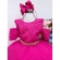 Vestido Infantil Pink C/ Renda Cinto de Strass Princesas