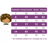 Vestido Infantil Vermelho Com Aplique de Laço Damas Luxo