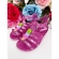 Sandália Infantil Gladiadora Baby Sorvete Maxi Glitter Rosa