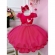 Vestido Infantil Pink Aplique de Borboletas C/ Glitter
