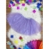 Saia de Tule Infantil Coloridos Com Glitter e Leds - Lilás